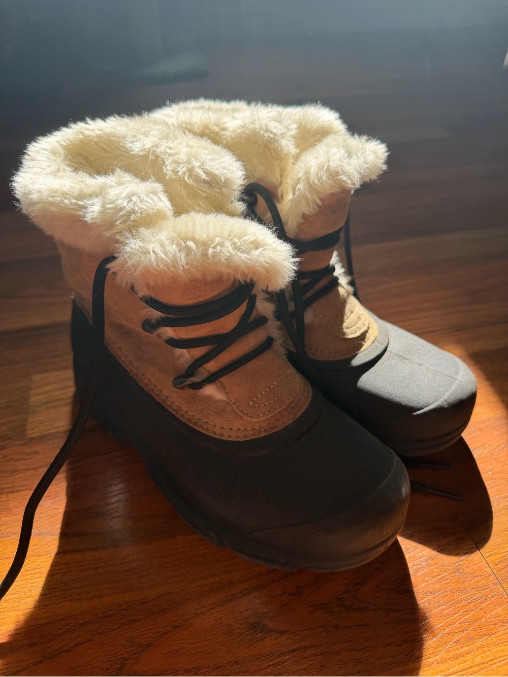SOREL Snow Angel Waterproof Winter Boots Faux Fur Tan Suede | Size 6